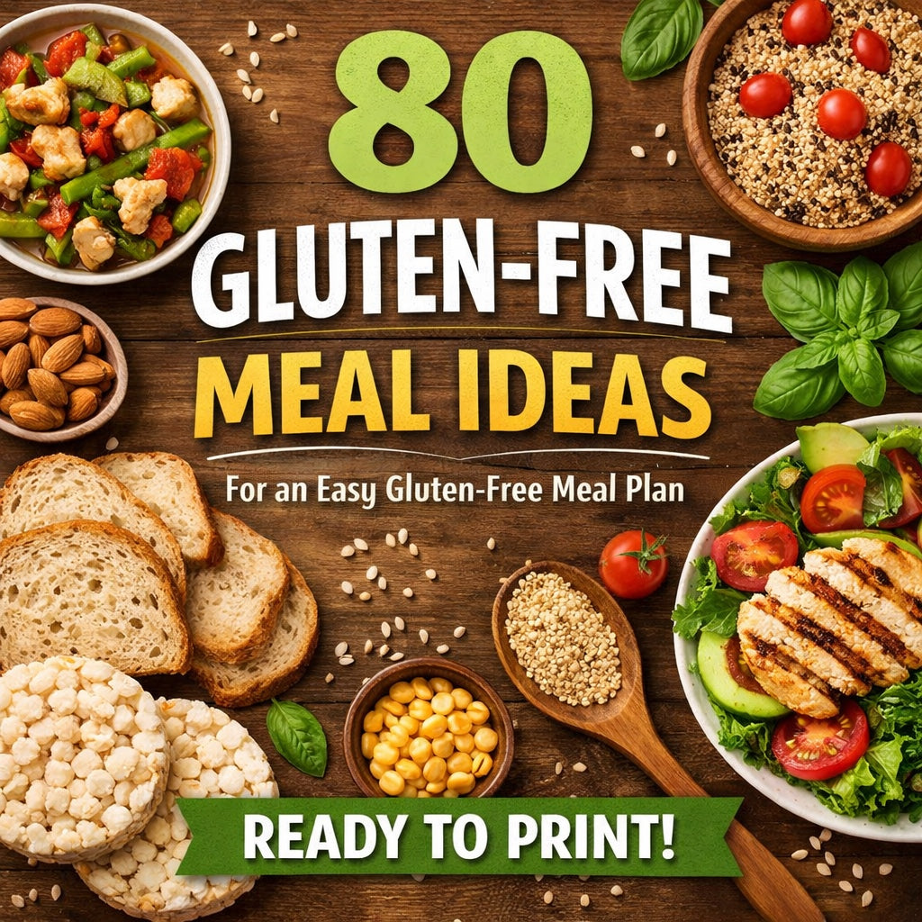 The Easy Gluten-Free Meal Plan Guide (Digital Edition) | 80 Simple & Delicious Gluten-Free Meal Ideas for Everyday Cooking